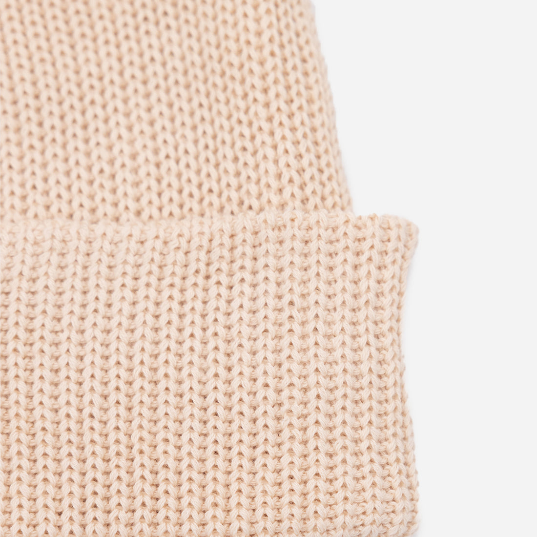 Mystic Cotton Knit Beanie in Cream