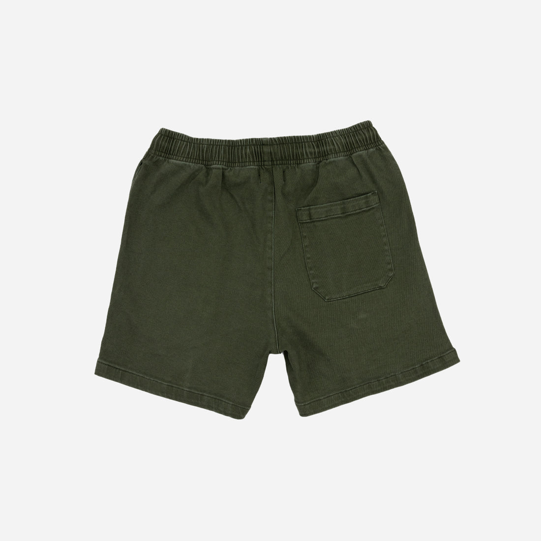 5" Washed Gym Shorts in Olive Green