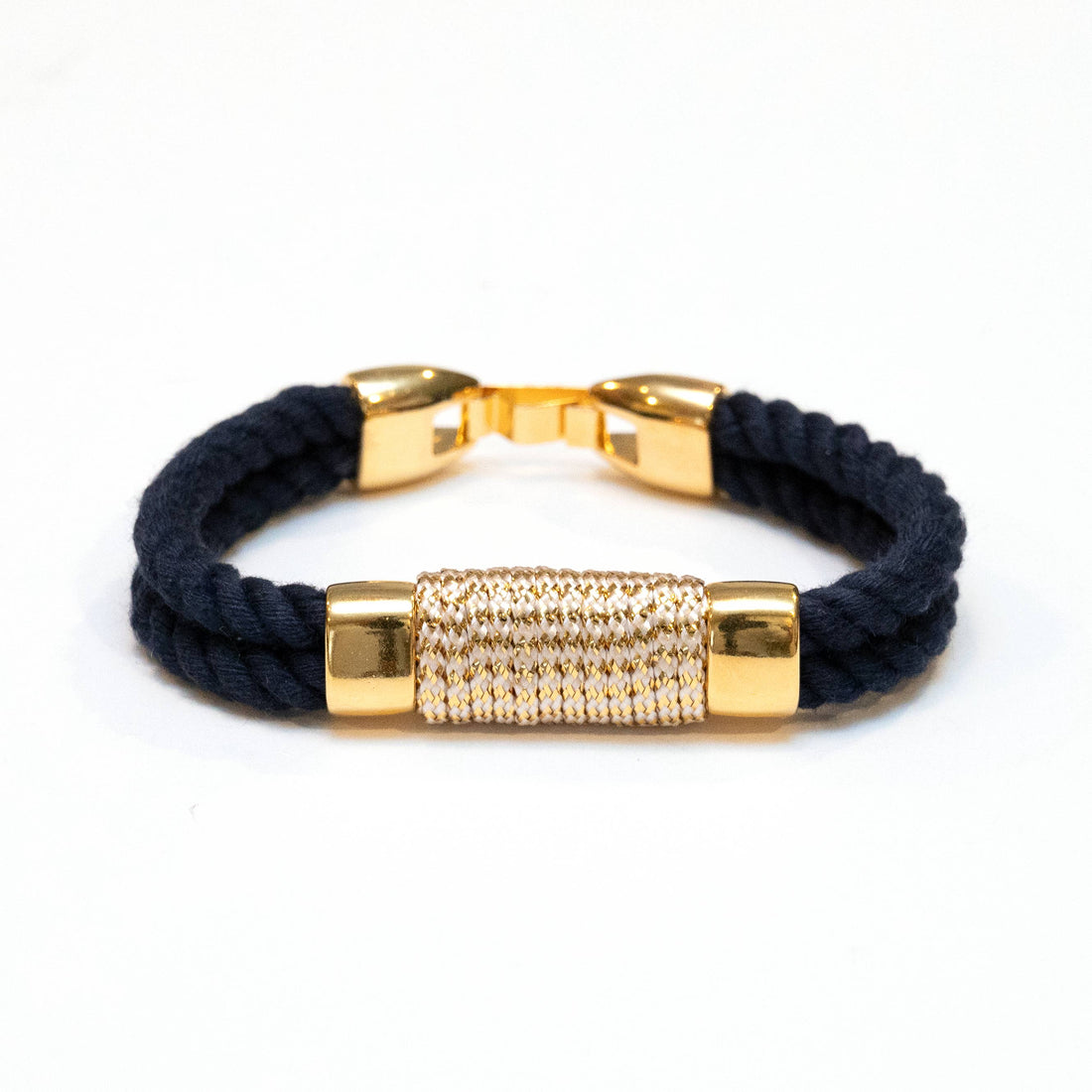 Tremont Bracelet - Navy/Metallic Gold: M