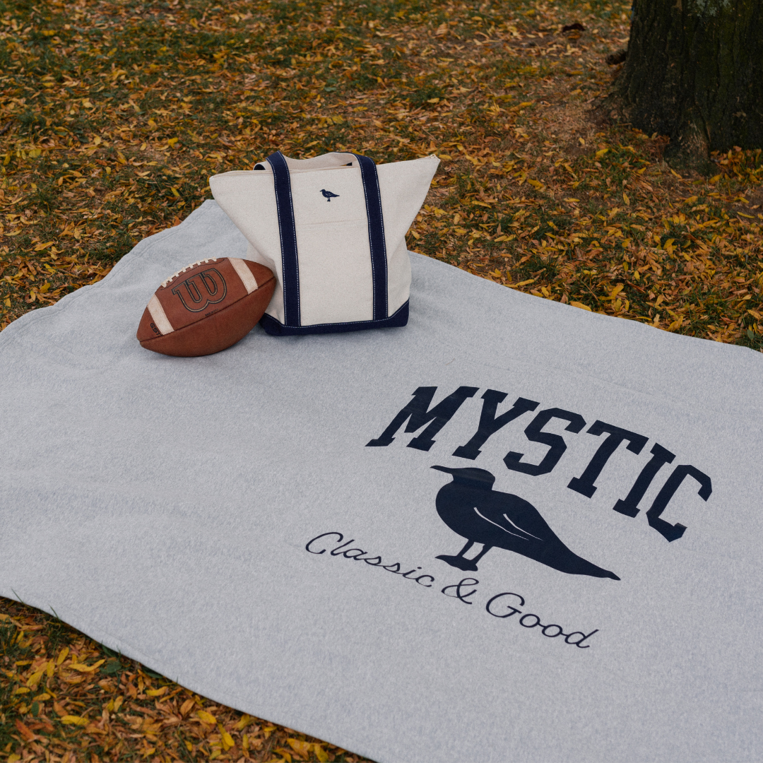 Mystic "Classic & Good" Logo Sweatshirt Blanket