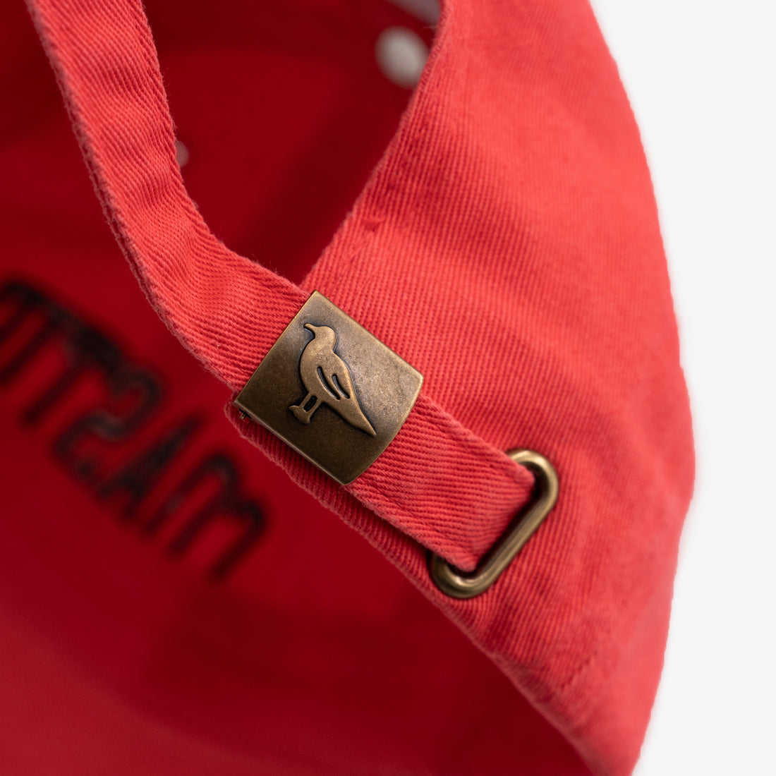 Coastie Dad Hat in Coral Red