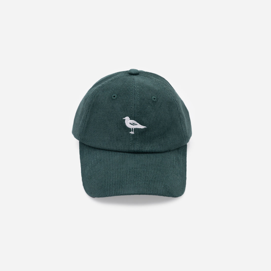 Mystic Corduroy Logo Dad Hat in Sea Green