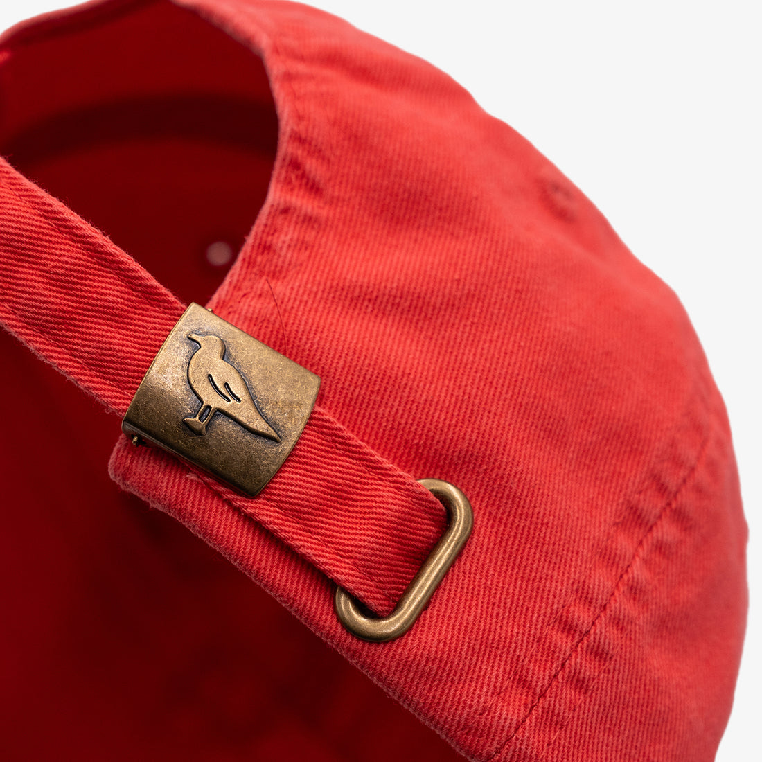 Kids Dad Hat in Coral Red