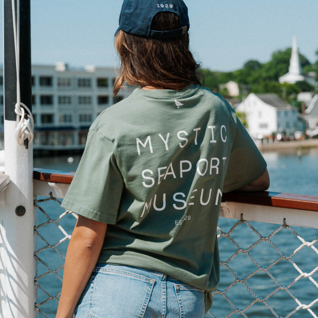 Mystic Seaport Museum Find Your Sea Story Logo T-Shirt