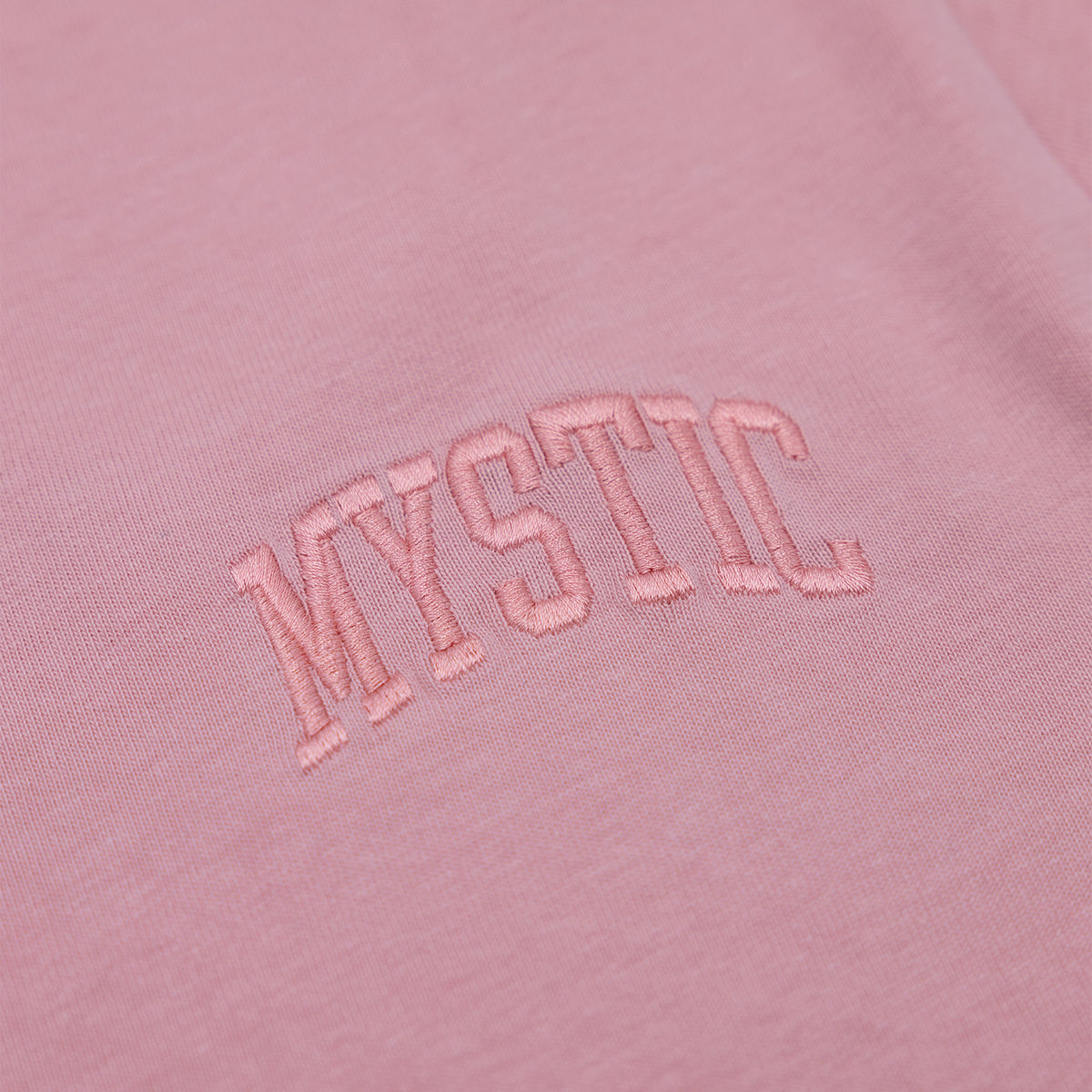 Mystic Embroidered Heavyweight Tonal T-Shirt in Dusty Rose – Just ...