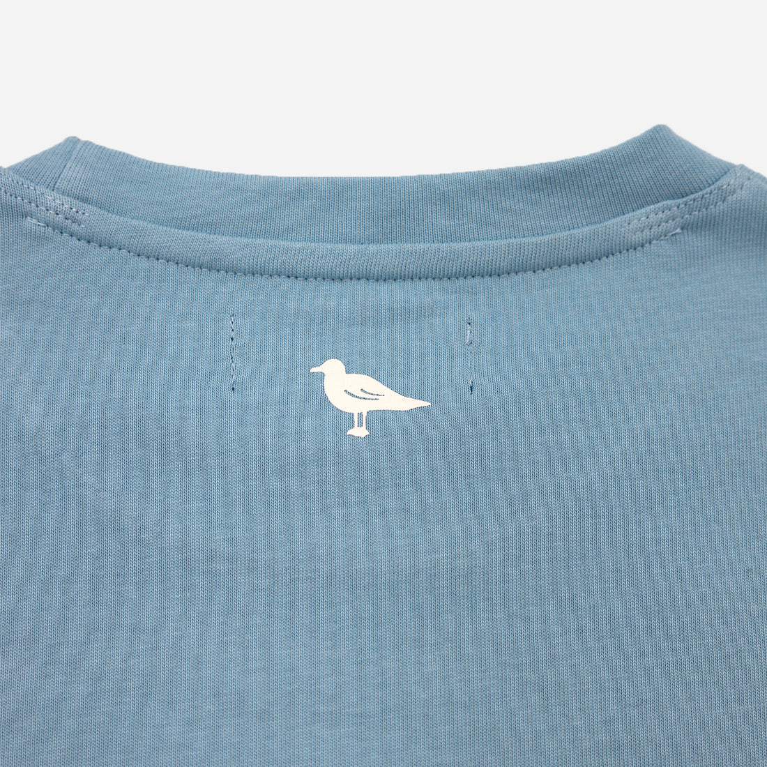 Mystic Embroidered Heavyweight Tonal T-Shirt in Light Blue