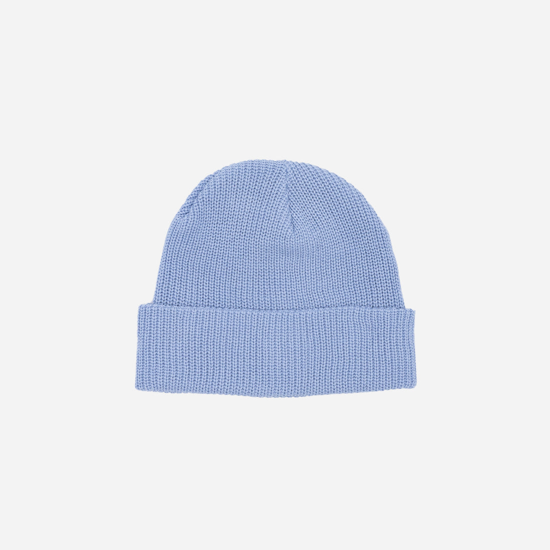 Mystic Cotton Knit Beanie in Baby Blue