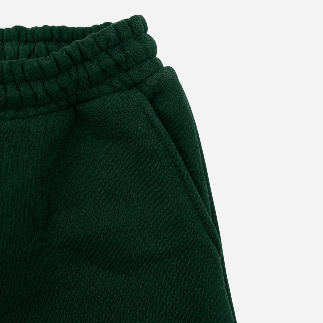 Mystic Varsity Sweat Shorts in Ivy Green