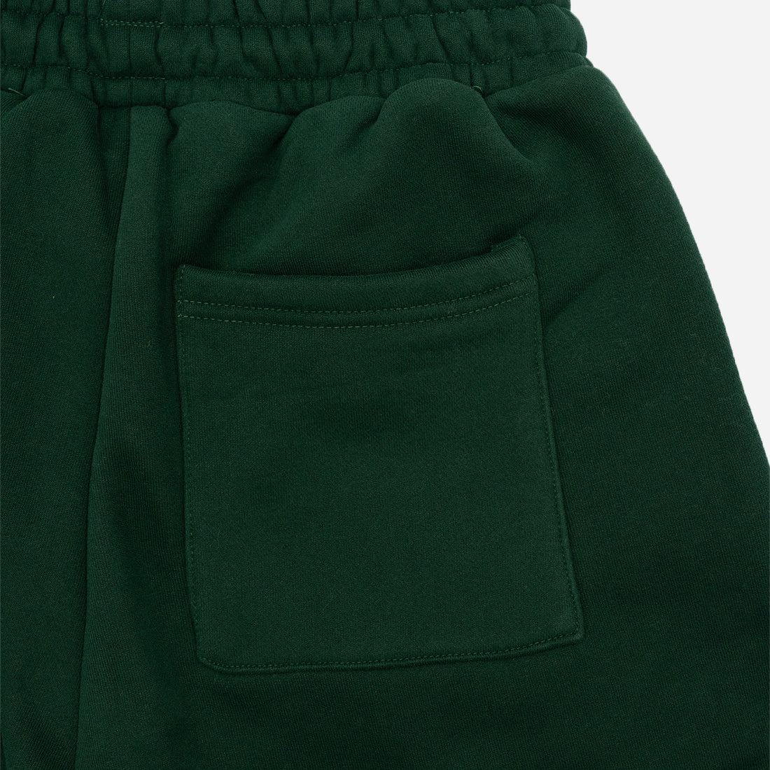 Mystic Varsity Sweat Shorts in Ivy Green