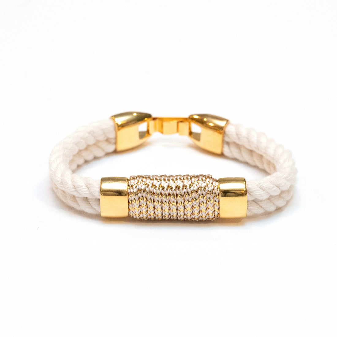 Tremont Bracelet - Ivory/Metallic Gold: S